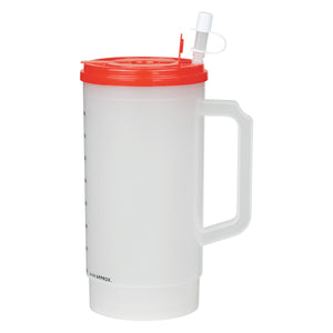 32 Oz. Medical Tumbler With Measurements - Red Lid