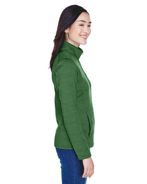 Devon & Jones Ladies' Newbury Mélange Fleece Quarter-Zip