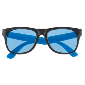 Tinted Lenses Rubberized Sunglasses - Blue