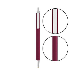 Burgundy BIC® Clic Stic® Pen - Burgundy With Clear