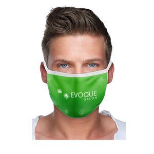 2 Ply Sublimated Polyester Face Mask with Pocket - CM1083