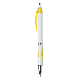 Sassy Pen - White With Yellow