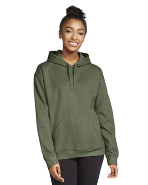 Adult Softstyle® Fleece Pullover Hooded Sweatshirt - Military Green