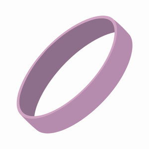 Silicone Wrist Bands- Debossed - CM2050_DEB - Lavender