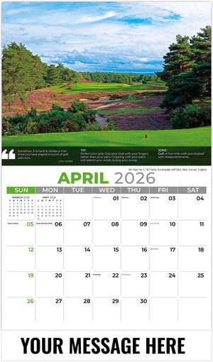 Golf Tips - 2026 Promotional Calendar