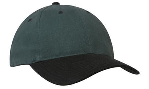 Heavyweight Sports Cap Two Tone - Bottle With Black