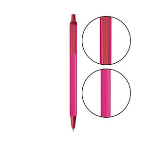 Pink BIC® Clic Stic® Pen - Pink With Metallic Red