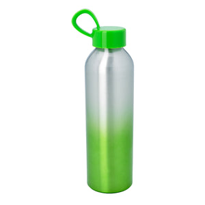 21 Oz. Aluminum Chroma Bottle - Silver With Lime