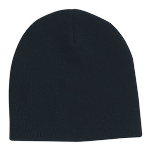 Knit Beanie Cap - Black