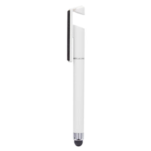 Stylus Pen With Phone Stand And Screen Cleaner - White