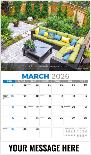 Flowers and Gardens - 2026 Promotional Calendar