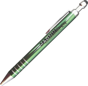 Fury Aluminum Click Action Soft Stylus Pen - Green