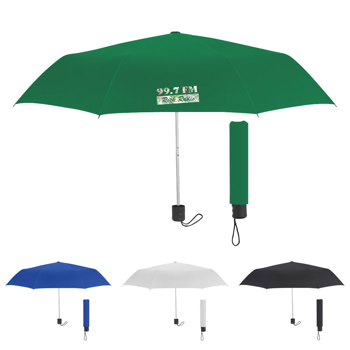 42" Arc Telescopic Umbrella With 100% RPET Canopy