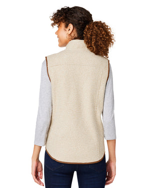 North End Ladies' Aura Sweater Fleece Vest - Back