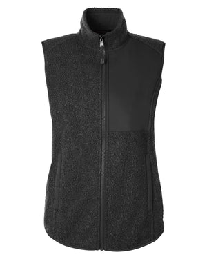 North End Ladies' Aura Sweater Fleece Vest - Black