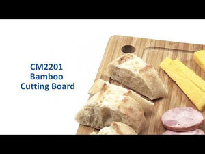 Beautiful, environmentally friendly bamboo cutting board that comes packaged in a gift box, ready for distribution. Makes a great corporate gift!