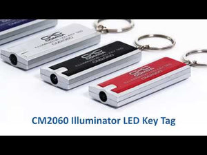 Light up your next promotion! The CM2060 Illuminator LED Key Tag is the perfect promotional accessory! Small and light enough to hang off of a set of keys, it features your customized logo and a convenient LED flashlight, perfect for small spaces!