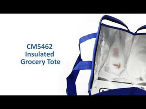 This non-woven insulated tote is perfect for hot and cold storage that features a zipper closure and a front slash pocket for added convenience. 