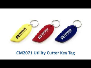 Handy key tag and utility cutter combination. Personalized with your business advertising for a great promotional item.