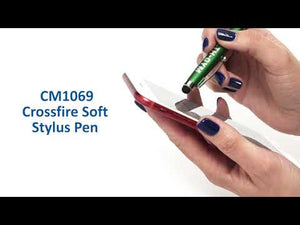 The Crossfire is a plastic twist action click action ball point pen with stylus & metal clip. Ready to be personalized with your business advertising and used as an effective advertising vehicle. This classic pen features a sleek design, a friendly grip, and medium point black ink.