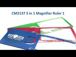 Practical 3-in-1 Magnifier features a handy bookmark, a ruler showing both inches and cm/mm, as well as a 2x Magnifier to help read small texts, newspapers, printouts etc.