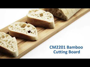 Beautiful, environmentally friendly bamboo bread cutting board that comes packaged in a gift box, ready for distribution. Makes a great corporate gift!