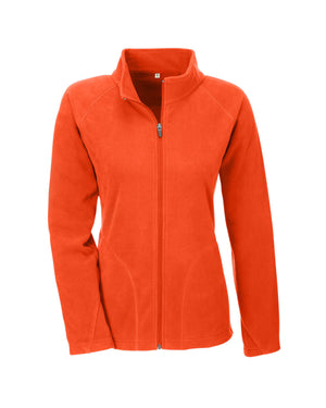 Team 365 Ladies' Campus Microfleece Jacket - Sport Orange