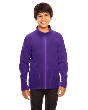 Team 365 Youth Campus Microfleece Jacket - Front