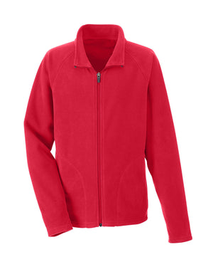 Team 365 Youth Campus Microfleece Jacket - Sport Red